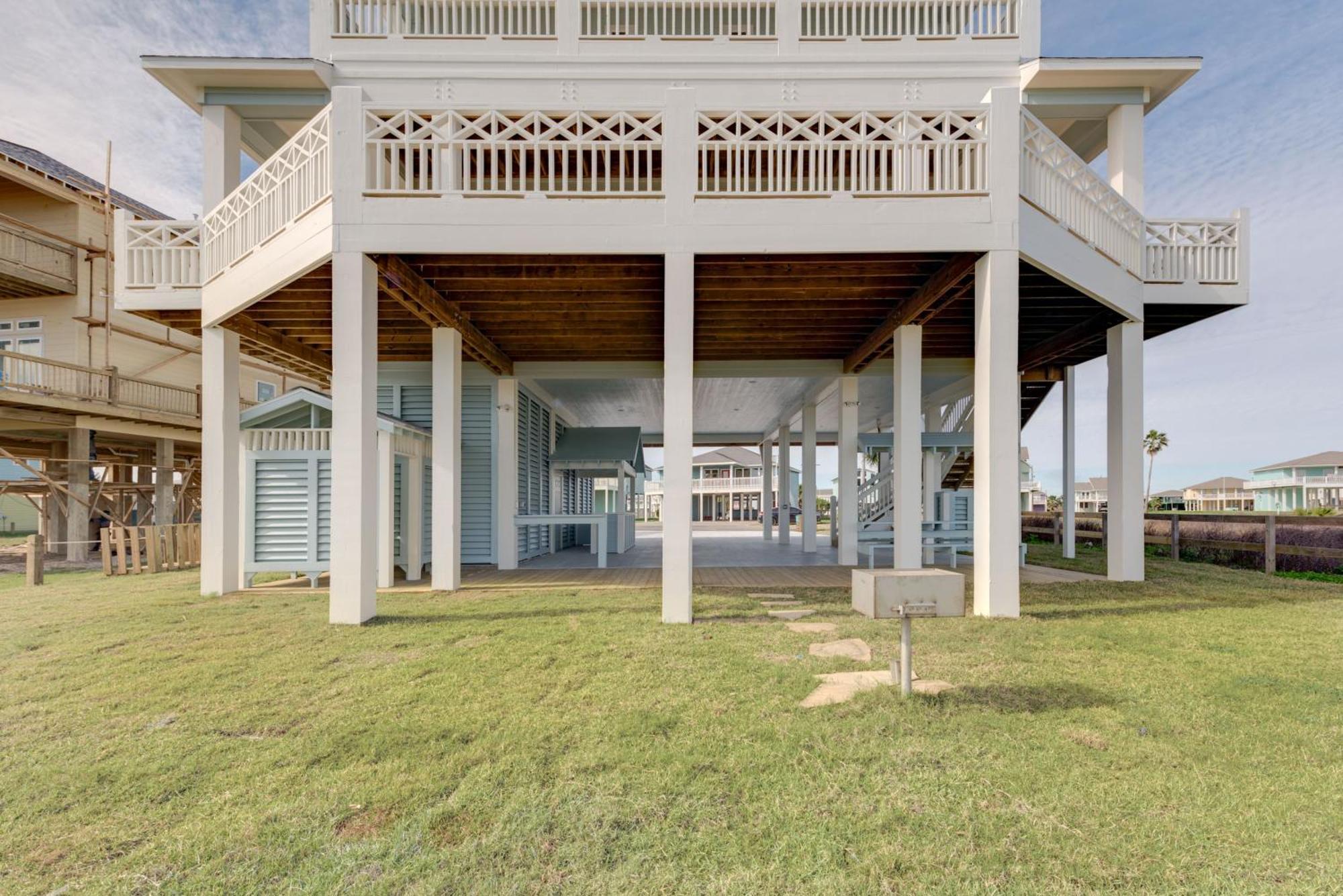 Villa Sea It All Beachfront 4Br! Panoramic Views, Bar & Large Decks Crystal Beach Exterior foto